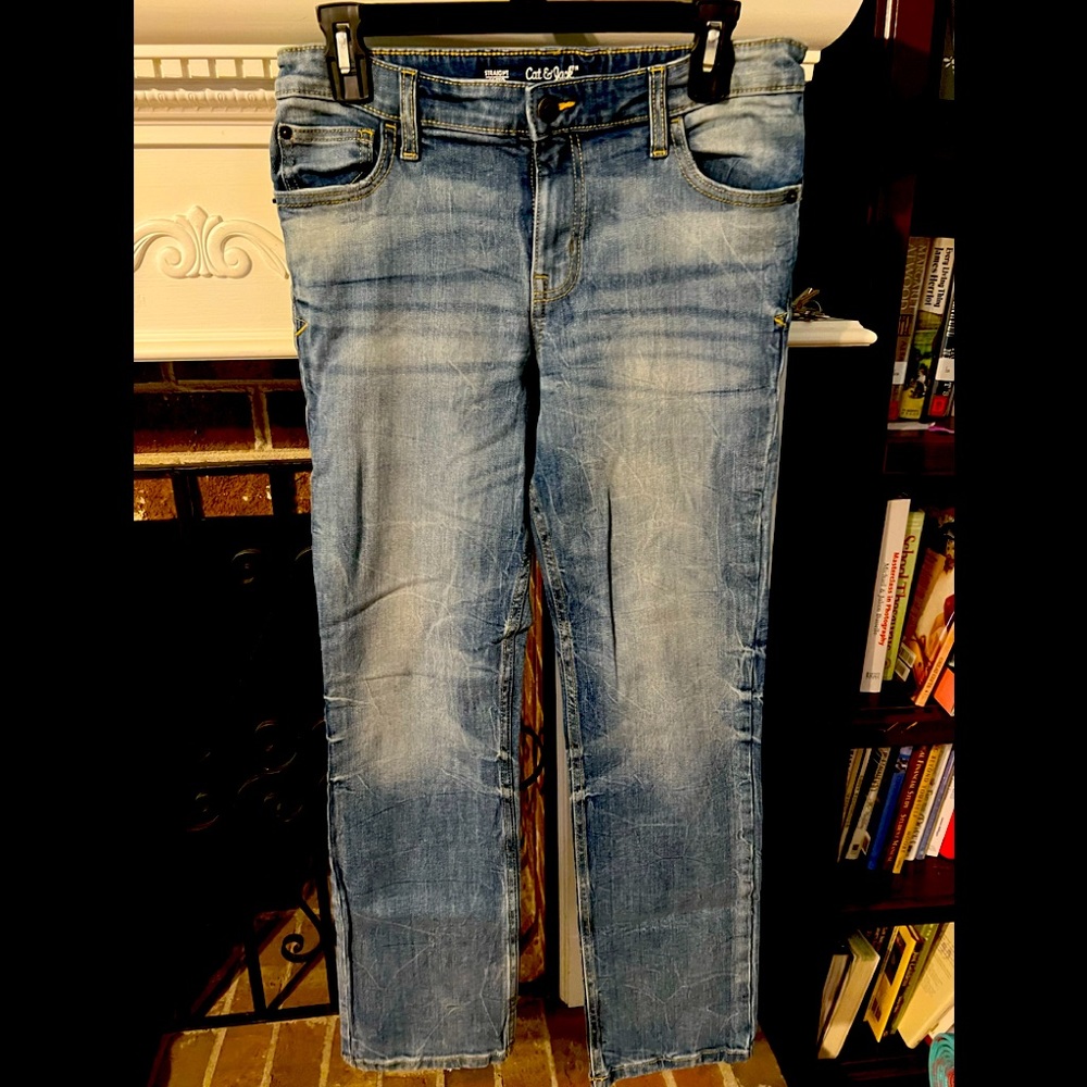 EUC Distressed Boys Jeans, sz 16